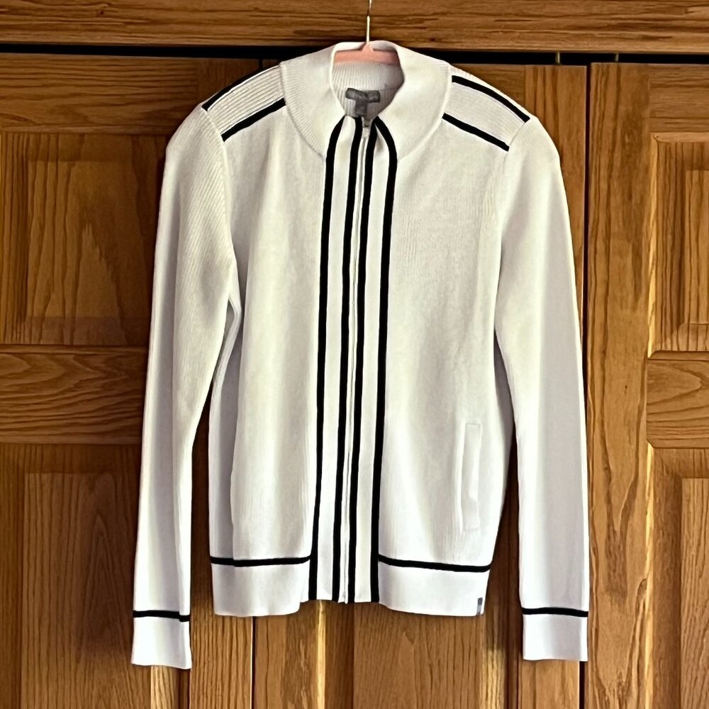 TALBOTS - Coolmax Tipped Knit Jacket -- 36” Chest - NEW with Tag